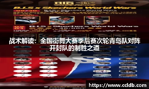 战术解读：全国街舞大赛季后赛次轮青岛队对阵开封队的制胜之道